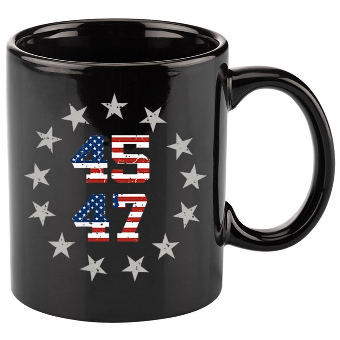 Trump 45 47 11oz C Handle Ceramic Mug