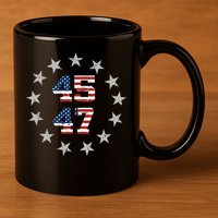 Trump 45 47 11oz C Handle Ceramic Mug
