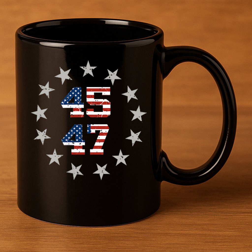 Trump 45 47 11oz C Handle Ceramic Mug