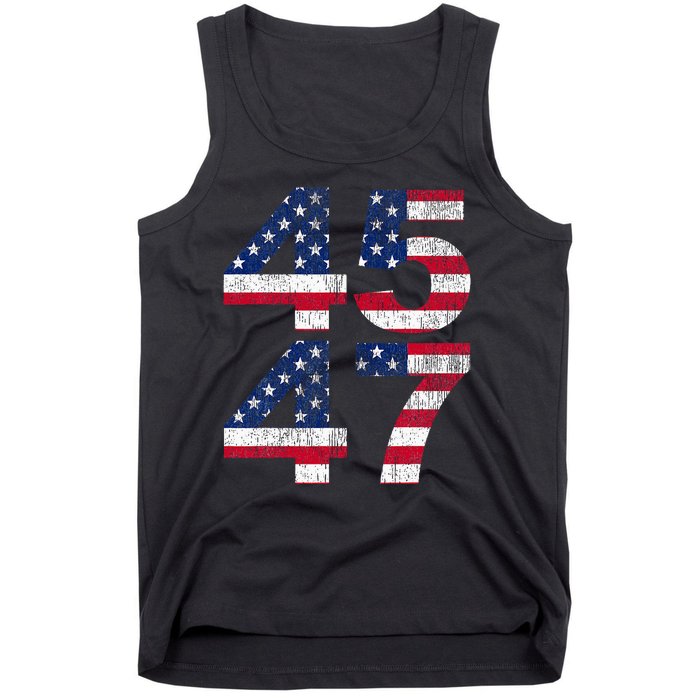 Trump 45 47 2024 President Vintage Tank Top