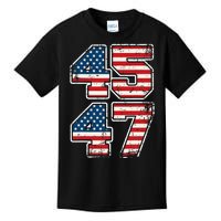 Trump 45 47 2024 President Vintage Kids T-Shirt