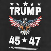Trump 45 47 7 Panel Mesh Trucker Snapback Hat
