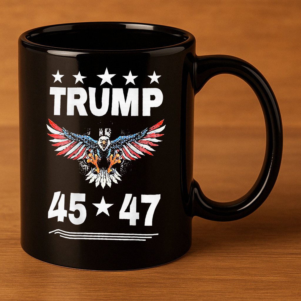 Trump 45 47 11oz C Handle Ceramic Mug
