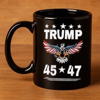 Trump 45 47 11oz C Handle Ceramic Mug