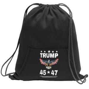 Trump 45 47 Sweatshirt Cinch Pack Bag