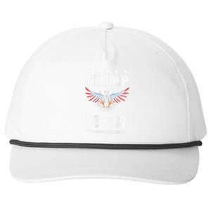 Trump 45 47 Snapback Five-Panel Rope Hat