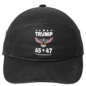 Trump 45 47 7-Panel Snapback Hat