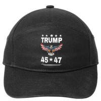 Trump 45 47 7-Panel Snapback Hat