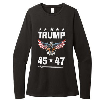 Trump 45 47 Womens CVC Long Sleeve Shirt