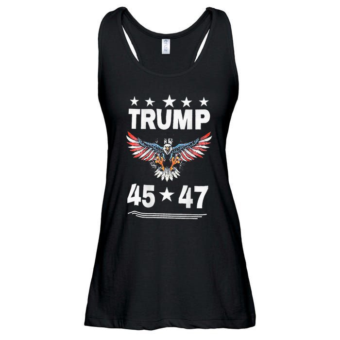 Trump 45 47 Ladies Essential Flowy Tank