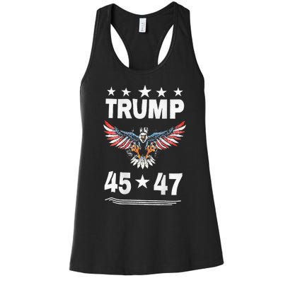 Trump 45 47 Women's Racerback Tank