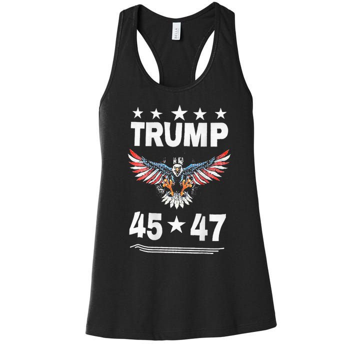 Trump 45 47 Women's Racerback Tank