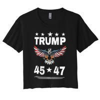 Trump 45 47 Women's Crop Top Tee