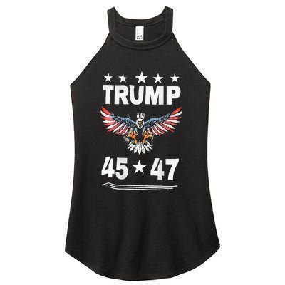 Trump 45 47 Women's Perfect Tri Rocker Tank