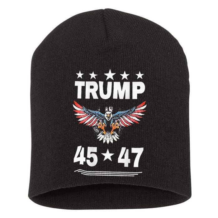 Trump 45 47 Short Acrylic Beanie