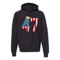 Trump 45 47 2024 President Vintage Premium Hoodie