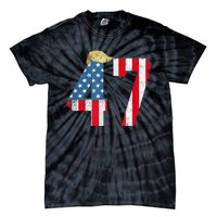 Trump 45 47 2024 President Vintage Tie-Dye T-Shirt