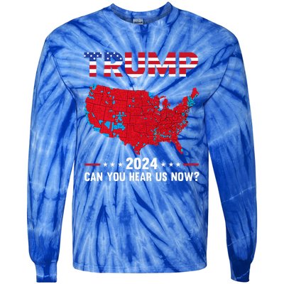 Trump 45 47 Presidential Election Winner Inauguration Tie-Dye Long Sleeve Shirt