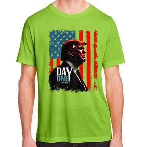 Trump 45 47 [On Back] Day One Trump President Elect Maga Adult ChromaSoft Performance T-Shirt