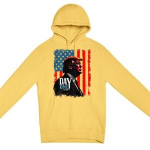 Trump 45 47 [On Back] Day One Trump President Elect Maga Premium Pullover Hoodie