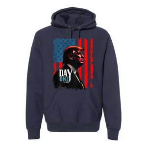 Trump 45 47 [On Back] Day One Trump President Elect Maga Premium Hoodie