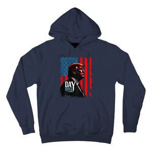 Trump 45 47 [On Back] Day One Trump President Elect Maga Tall Hoodie