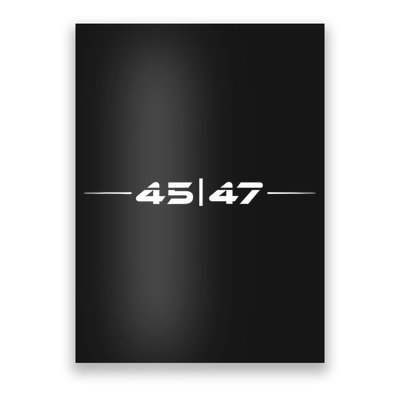 Trump 45 47 | Retro Futuristic Design Poster