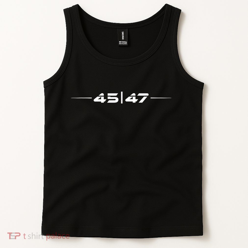 Trump 45 47 | Retro Futuristic Design Tank Top