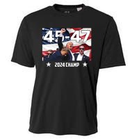 Trump 45 47 2024 Champ Trump Victory Cooling Performance Crew T-Shirt