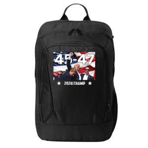 Trump 45 47 2024 Champ Trump Victory City Backpack