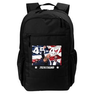 Trump 45 47 2024 Champ Trump Victory Daily Commute Backpack