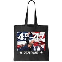 Trump 45 47 2024 Champ Trump Victory Tote Bag