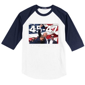 Trump 45 47 2024 Champ Trump Victory Baseball Sleeve Shirt