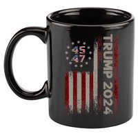 Trump 45/47 American Flag 2024 11oz C Handle Ceramic Mug