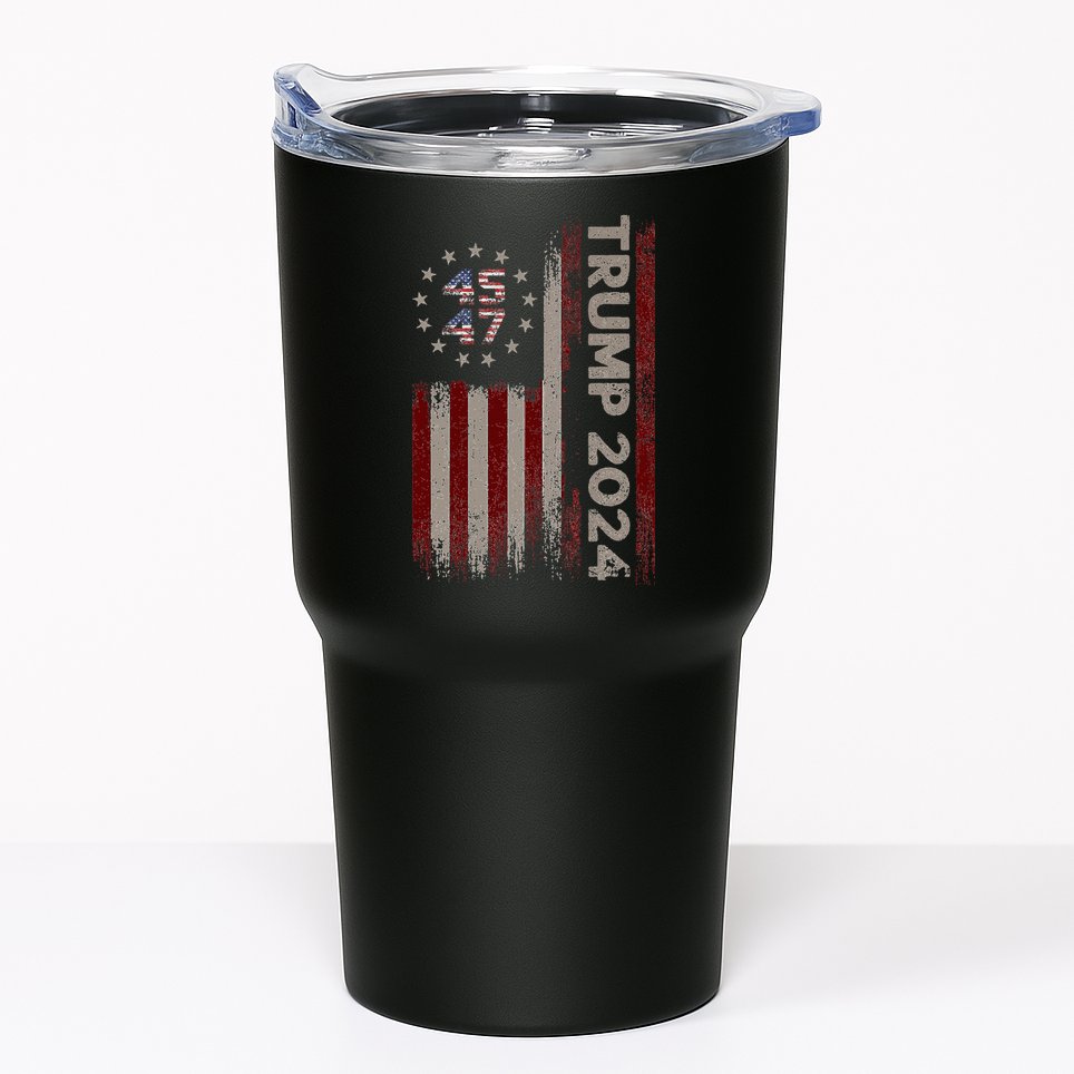 Trump 45/47 American Flag 2024 Tumbler