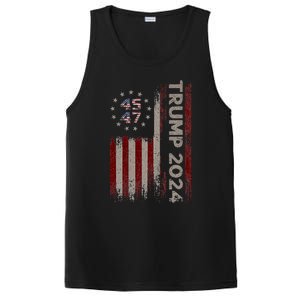 Trump 45/47 American Flag 2024 PosiCharge Competitor Tank