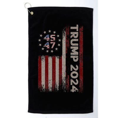 Trump 45/47 American Flag 2024 Golf Towel