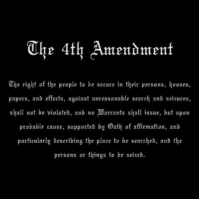 The 4th Amendment, Freedom U.s. Constitution T-Shirt