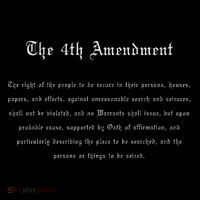 The 4th Amendment, Freedom U.s. Constitution 7-Panel Snapback Hat
