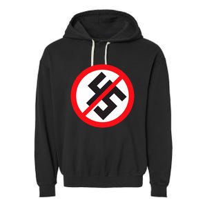 Trump 45 Anti Fascism Garment-Dyed Fleece Hoodie