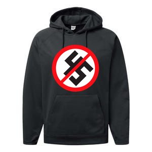 Trump 45 Anti Fascism Performance Fleece Hoodie