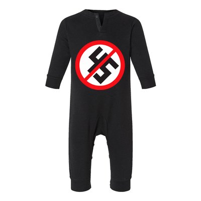 Trump 45 Anti Fascism Infant Fleece One Piece