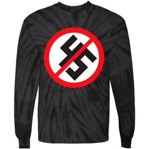 Trump 45 Anti Fascism Tie-Dye Long Sleeve Shirt