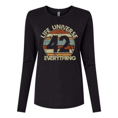 The 42 Answer To Life The Universe And Everything Womens Cotton Relaxed Long Sleeve T-Shirt