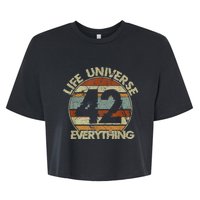 The 42 Answer To Life The Universe And Everything Bella+Canvas Jersey Crop Tee