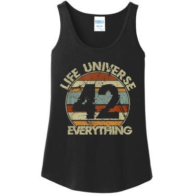 The 42 Answer To Life The Universe And Everything Ladies Essential Tank