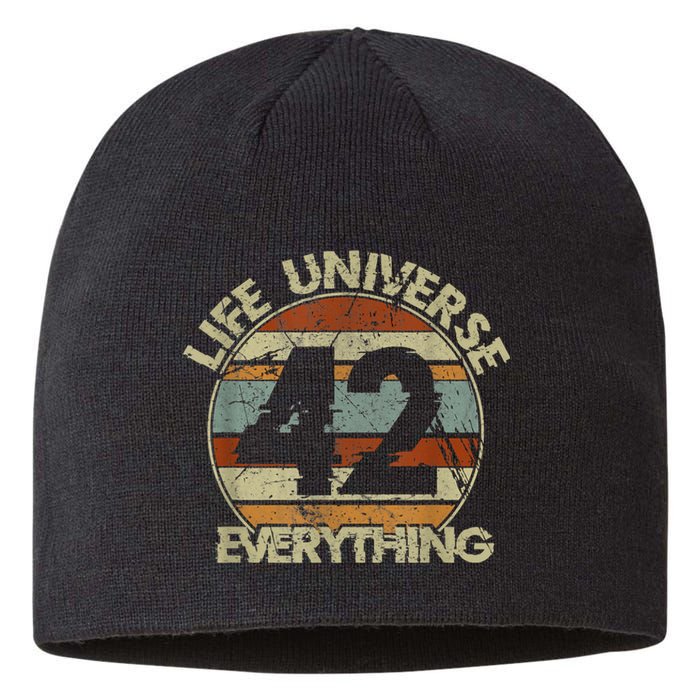 The 42 Answer To Life The Universe And Everything Sustainable Beanie