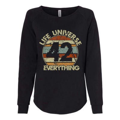 The 42 Answer To Life The Universe And Everything Womens California Wash Sweatshirt