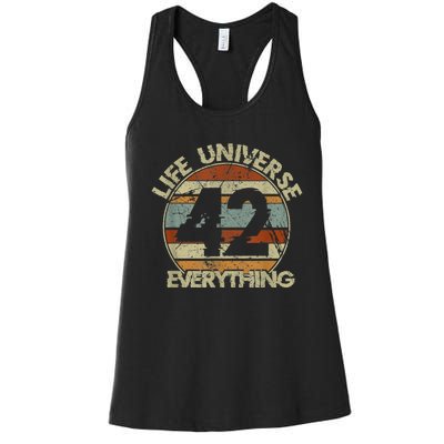 The 42 Answer To Life The Universe And Everything Women's Racerback Tank