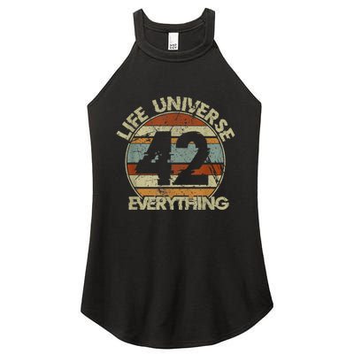 The 42 Answer To Life The Universe And Everything Women’s Perfect Tri Rocker Tank